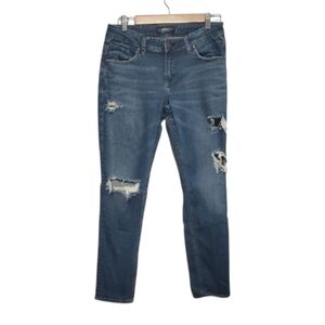 Silver Jeans Co Jeans Mens Sz 29 Blue Embelliahed Stylish Distressed Ripped Sam